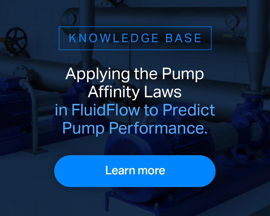 The Application of Pump Affinity Laws to Predict Pump Performance.