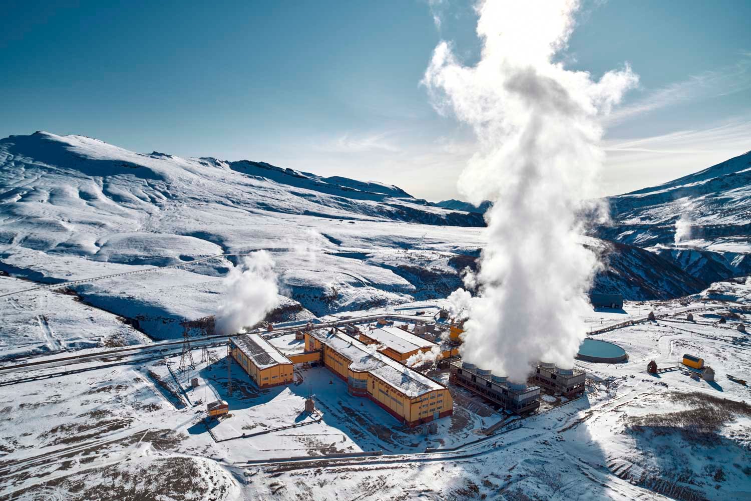 Geothermal Power Plant in Kamchatka